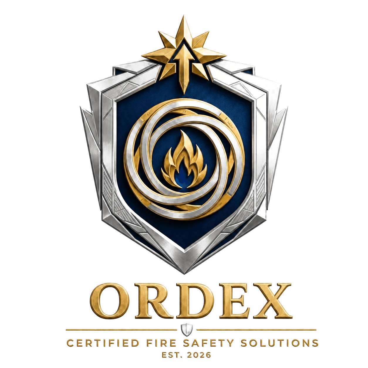 ORDEX certified fire safety crest